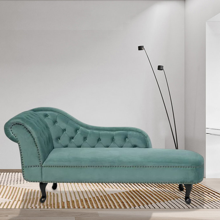 Teal chaise online